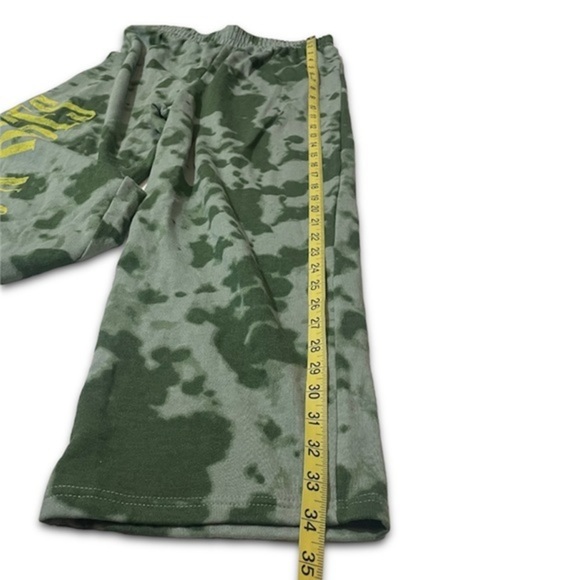 NWT Guns N Roses Sweatpants Green Tie Dye Print New Elastic Waist Rock Band Y2K - Picture 14 of 17